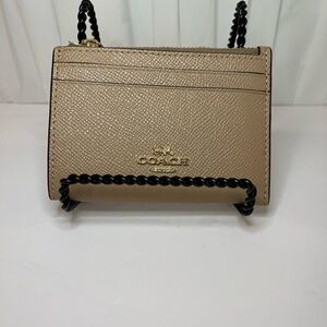 Coach Tan Leather Wallet